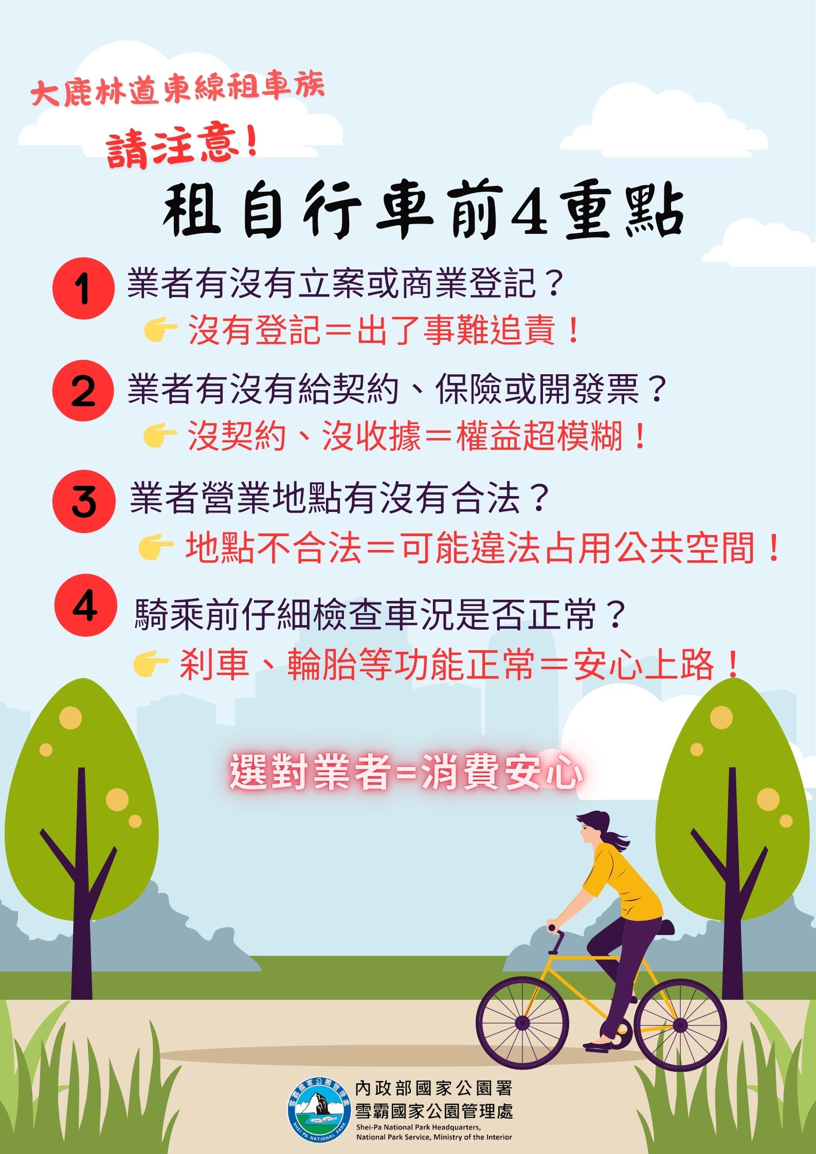 alt-保障消費權益　騎乘租賃自行車「4大要點」不容忽視！-1